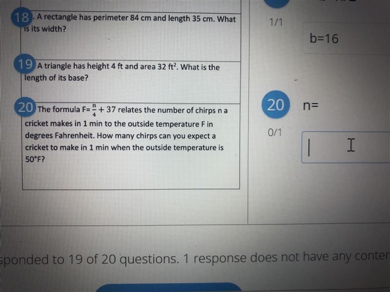 How many chirps can you expect a cricket to make in 1 min when the outside temperature-example-1