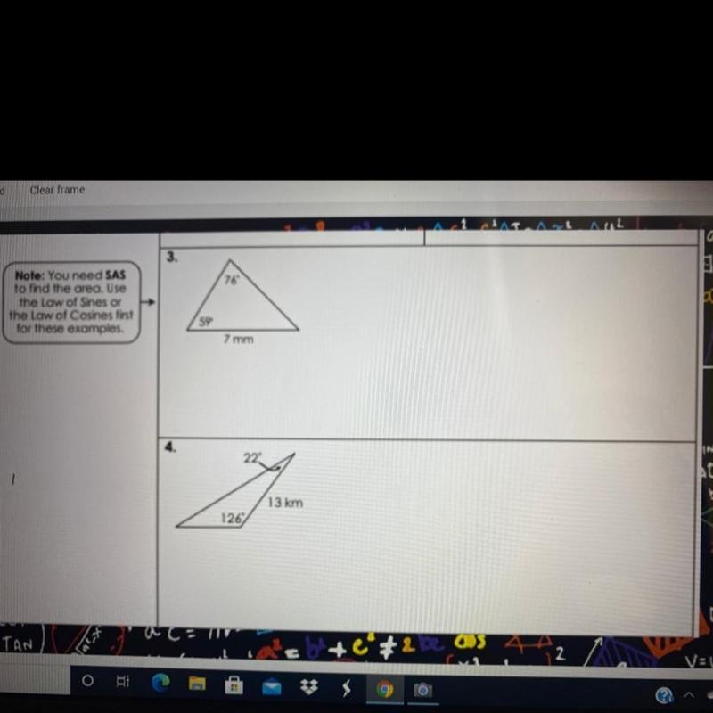 Can someone help with these two problems pleaseeeee? You need to find the area of-example-1