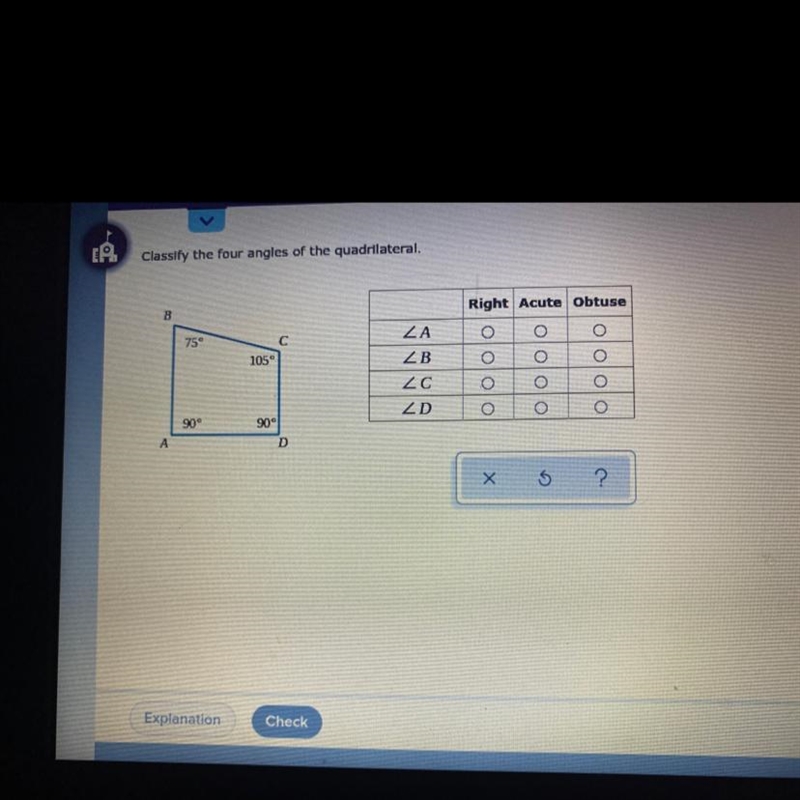 Classify the four angles of the quadrilateral-example-1