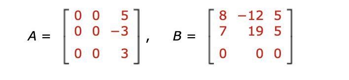 If possible, find AB. & State the dimension of the result.-example-1