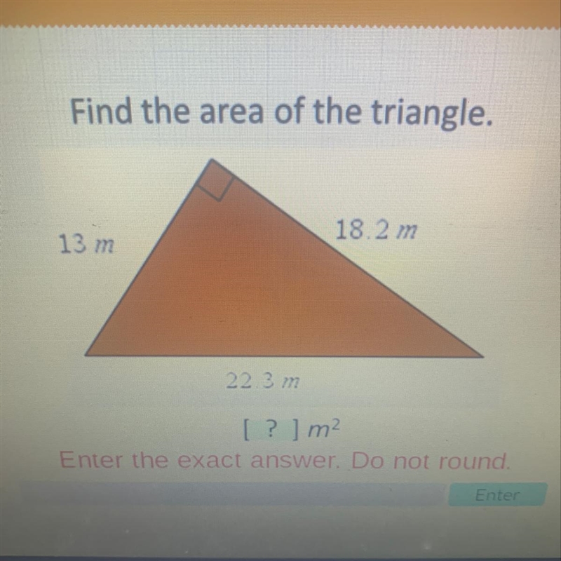 Find the area of the triangle Need help fast-example-1