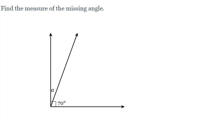 Find the measure of the missing angle.-example-1