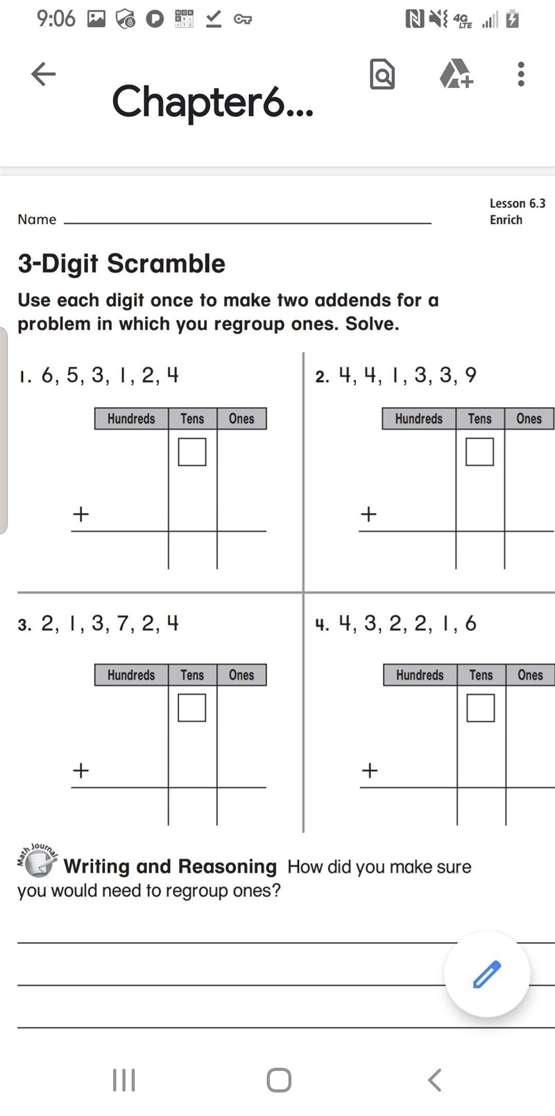 Use each digit once to make two addends for a problem. Solve ***** look at attached-example-1