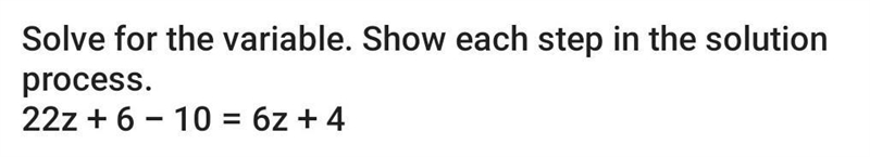Solve for the variable. Show each step in the solution process.​-example-1