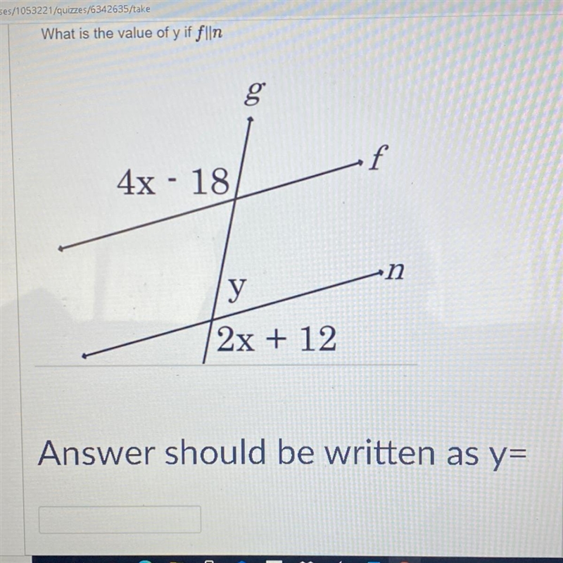 What is the value of y if f||n ?????-example-1