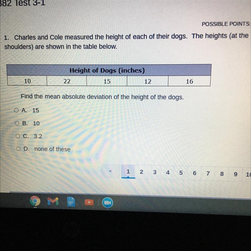 1. Charles and Cole measured the height of each of their dogs. The heights (at the-example-1