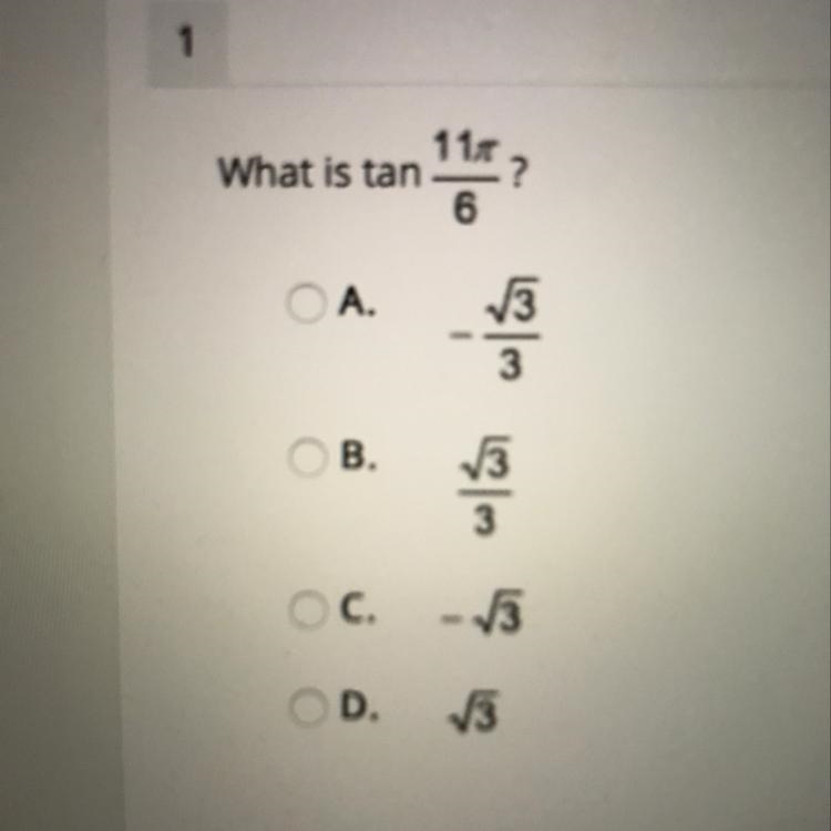 What is tan 11 pie/6-example-1