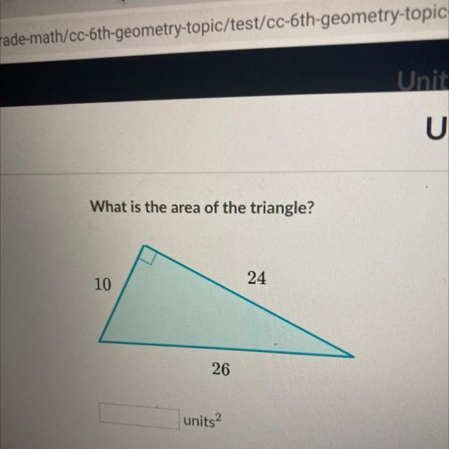 What is the area of the triangle?-example-1