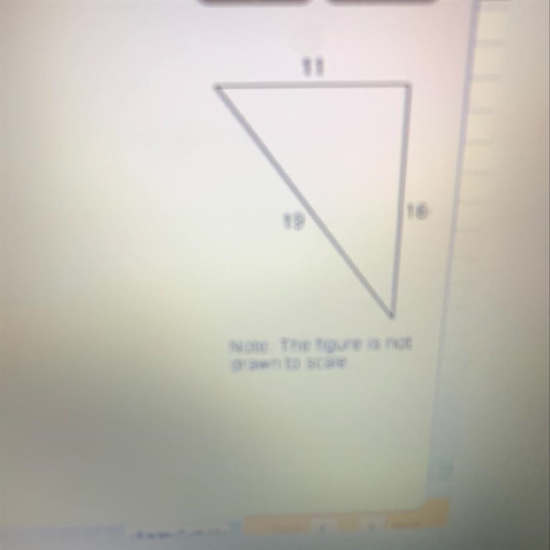 Using the side lengths, determine whether the triangle is acute, obtuse, or right-example-1