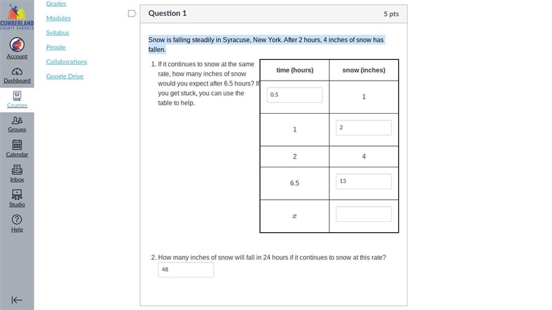 What does X equal for this question?-example-1