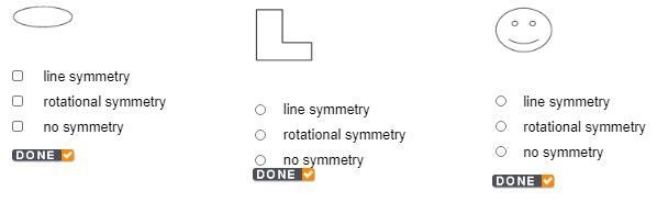 What type of symmetry does each figure have? Check all of the boxes that apply.-example-1