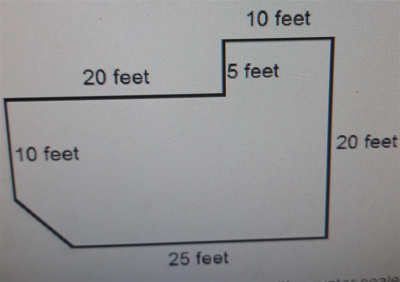 The diagrams shows the dimensions of an outdoor deck. The deck is going to be coated-example-1