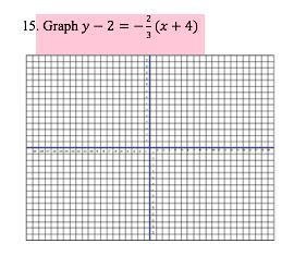 Graph y-2=-2/3(x+4) Image below v-example-1