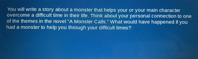 Monster helping overcome essay.-example-1