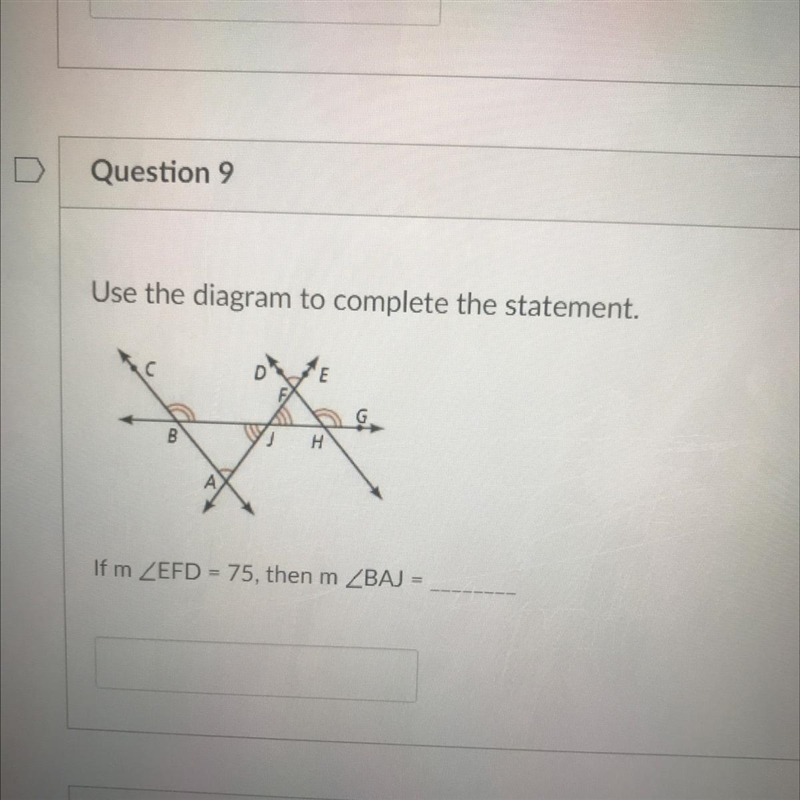 Use the diagram to complete the statement.-example-1