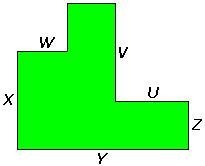 If U = 6 feet, V = 8 feet, W = 3 feet, X = 6 feet, Y = 12 feet, and Z = 4 feet, what-example-1