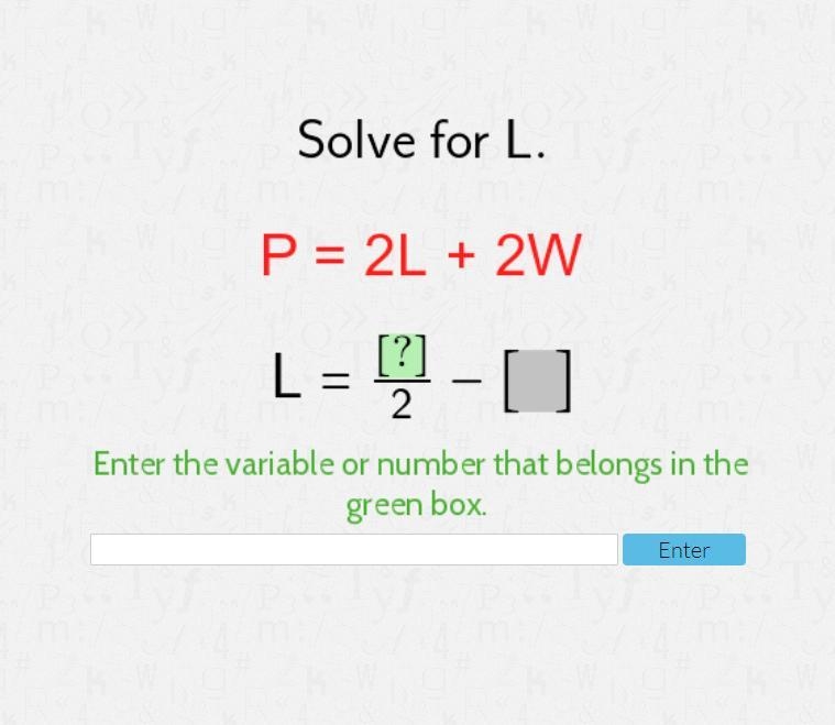 Solve for L.........-example-1