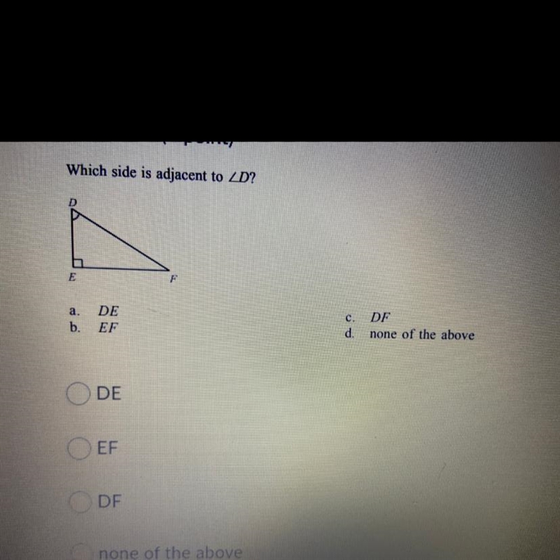 PLEASE HELP :( which side is adjacent to-example-1