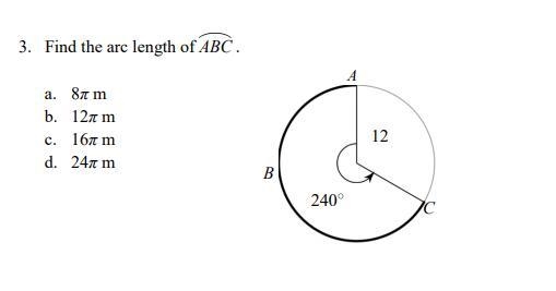 Find the arc length of ABC .-example-1