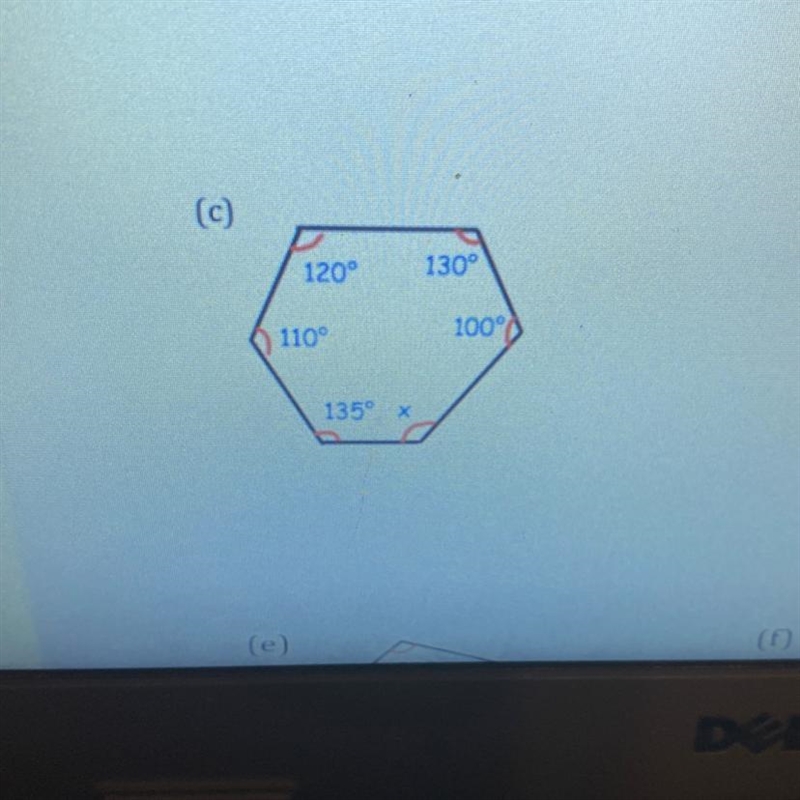 Need help finding the missing angle measure-example-1