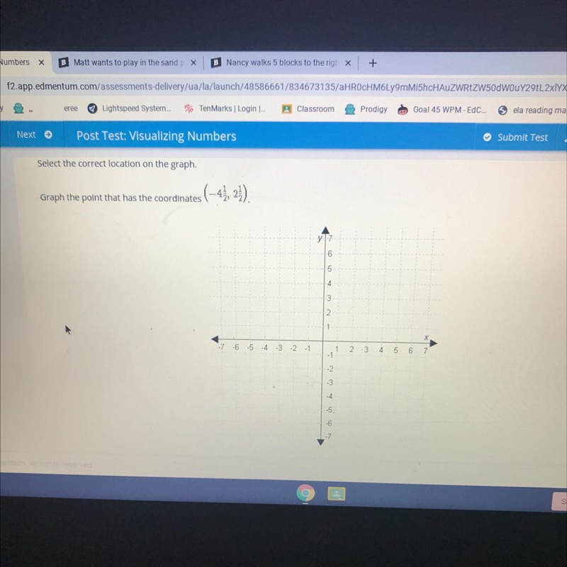 Graph the point that has the coordinates-example-1