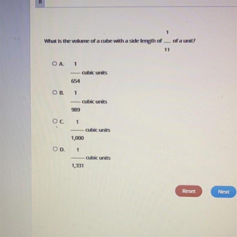 What is the volume of a cube with a side length of of a unit?-example-1