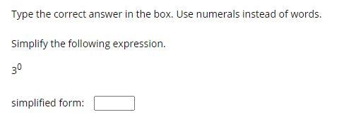 Simplify the following expression. 30 simplified form:-example-1