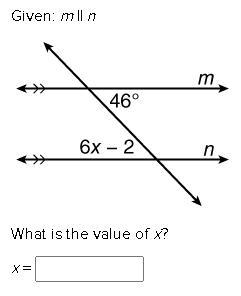 Given: m || n What is the value of x? x =-example-1