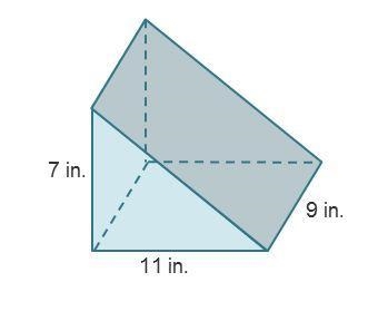 What steps should be taken to calculate the volume of the prism using the formula-example-1