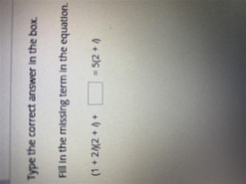 Fill in the missing term in the equation-example-1