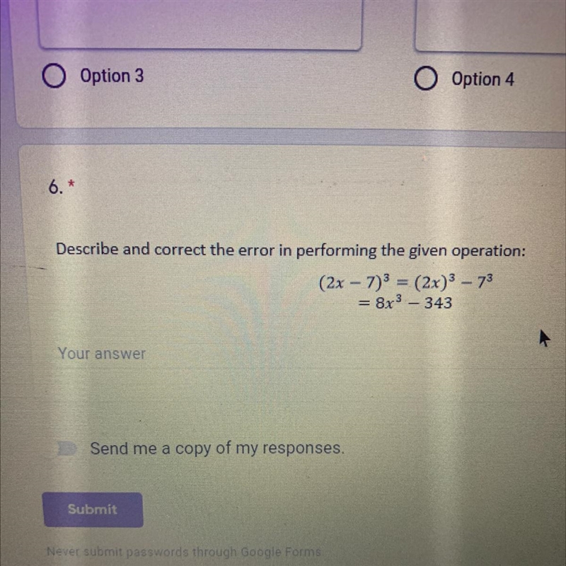 Please describe the error and provide the correct answer i need it asap-example-1