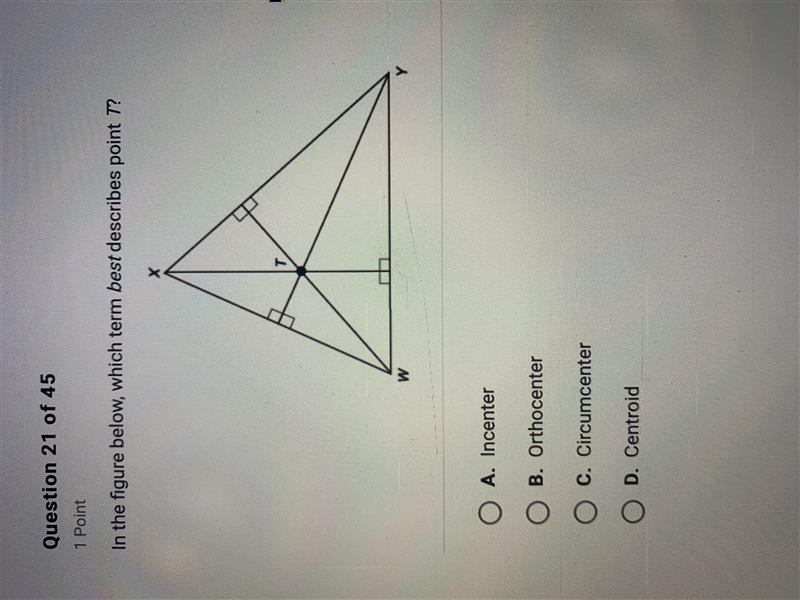 In the figure below, which term best describes point T?-example-1