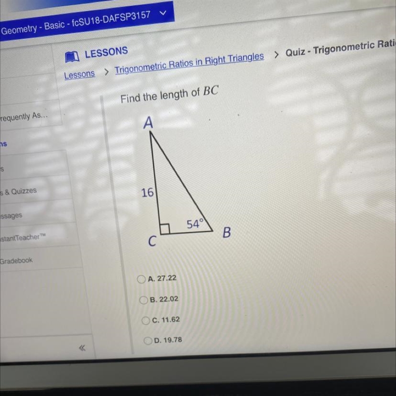 Find the length of BC-example-1