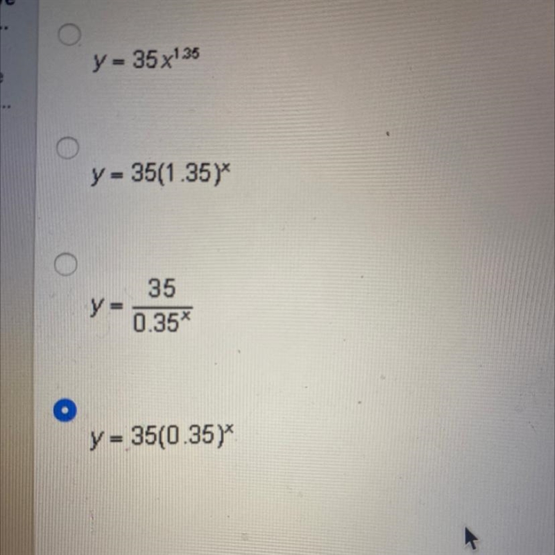 Which function represents exponential decay?-example-1