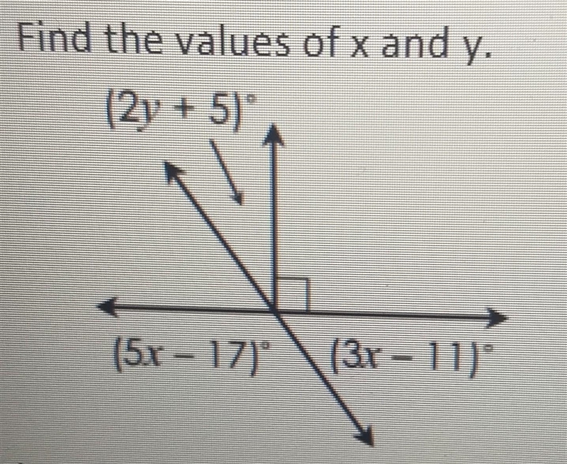 Find the values of x and y please and thank you ​-example-1