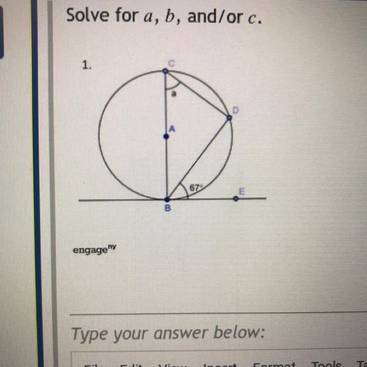 Solve for a,b,and/or c Help solve ASAP!-example-1