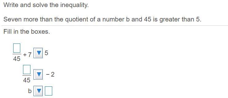 Plz help me solve this and in the blue arrows you put inequality signs-example-1