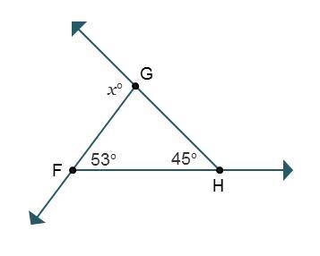 Looking at the image, What is the value of x?-example-1