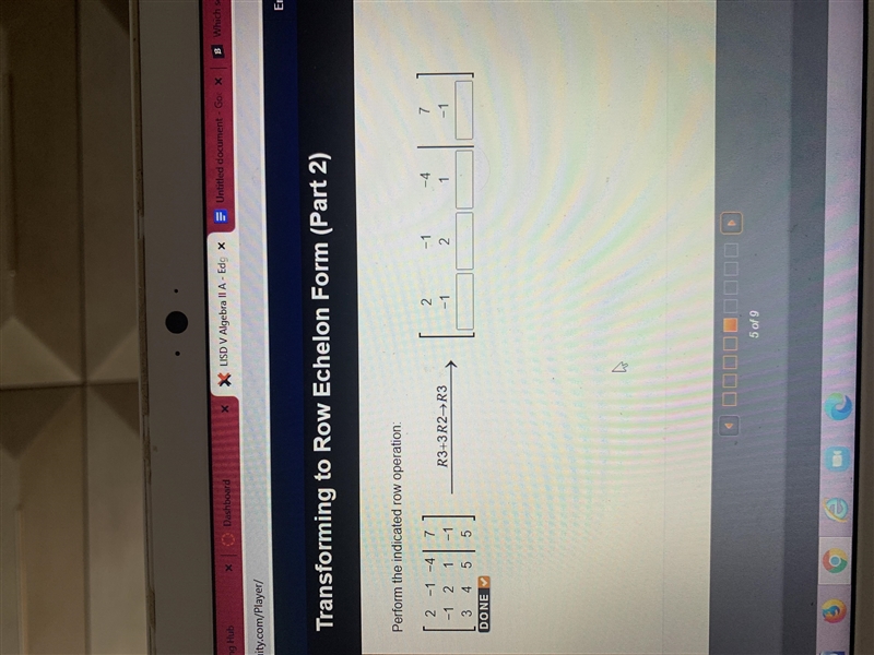 Perform the indicated row operation-example-1