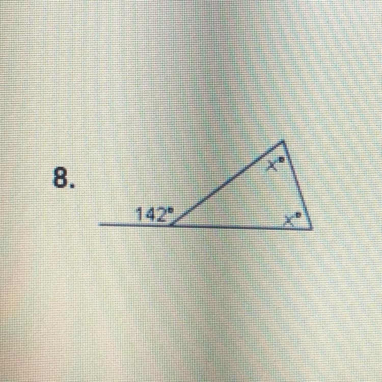 8. find the unknown angle-example-1