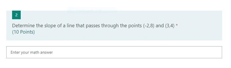 Determine the slope of a line that passes through the points (-2,8) and (3,4)-example-1