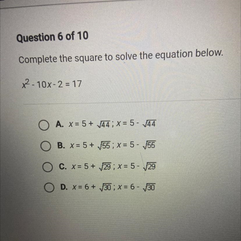 Complete the square to solve the equation below-example-1