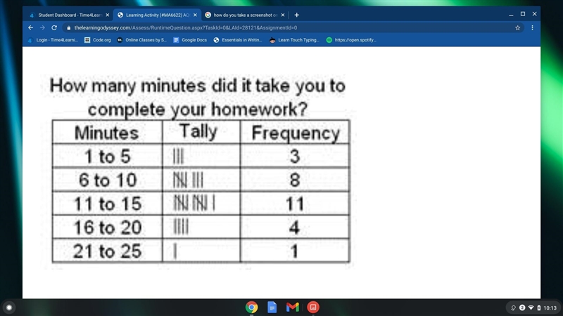 What is the interval used in the frequency chart shown below?-example-1