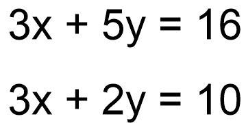 Consider the system of equations below. What could be the first step in solving by-example-1