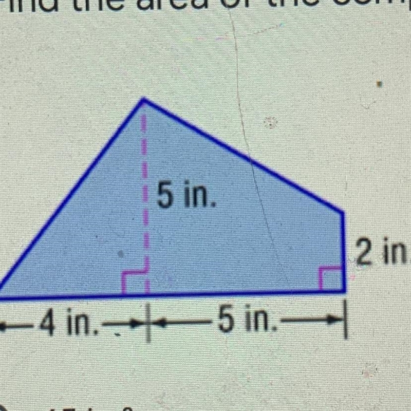 Find the area of the composite figure-example-1