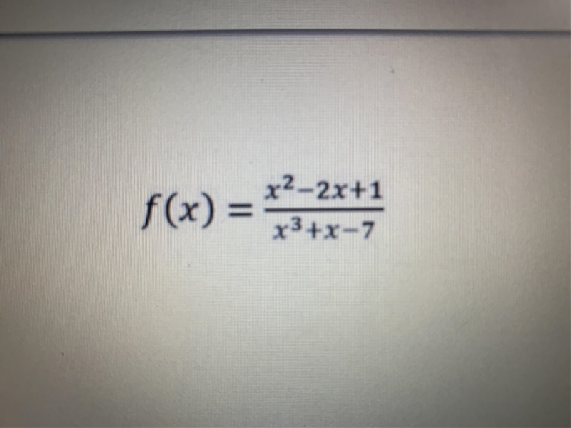 Find the horizontal asymptote (Show your work)-example-1