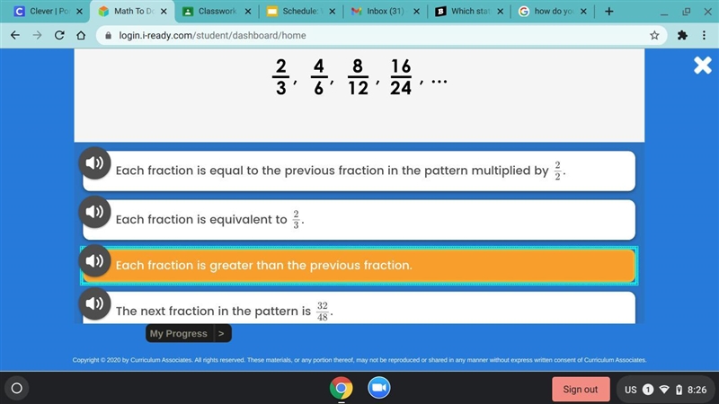 Which statement is not true about the pattern sown?-example-1