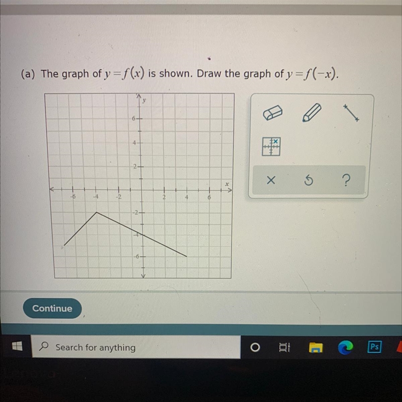 I know that it’s supposed to flip over the y-axis but can someone please give me the-example-1