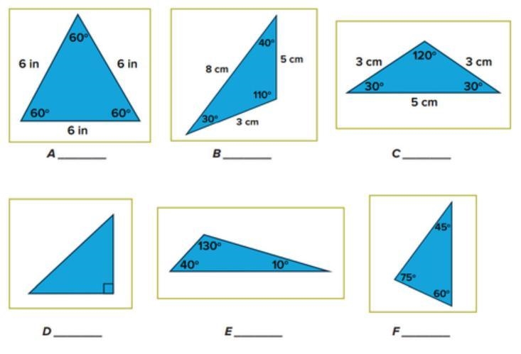 Label each of the triangles illustrated below-example-1