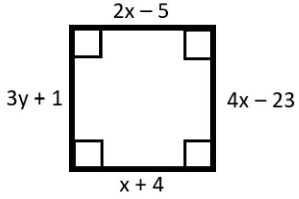 Find the value of y in the given square. Only write the number value of y. * 1 point-example-1